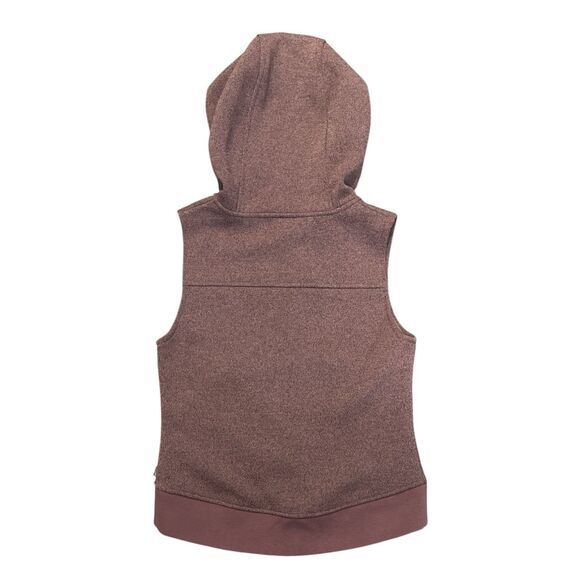 Burton Fleece Lined Hooded Minxy Vest Women's Small Burgundy Great Shape - Picture 2 of 9